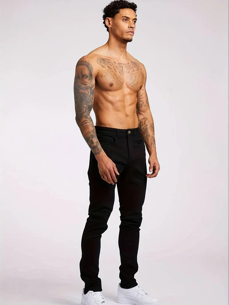 Men's Slim Fit Streetwear Stretch Jeans | Casual