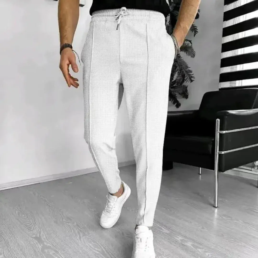 Men's Stylish Tapered Drawstring Pants | Casual
