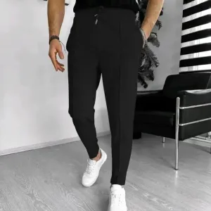 Men's Stylish Tapered Drawstring Pants | Casual