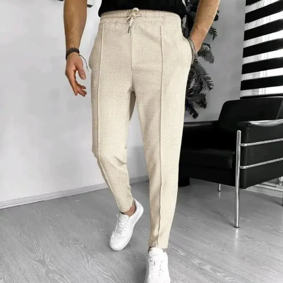 Men's Stylish Tapered Drawstring Pants | Casual