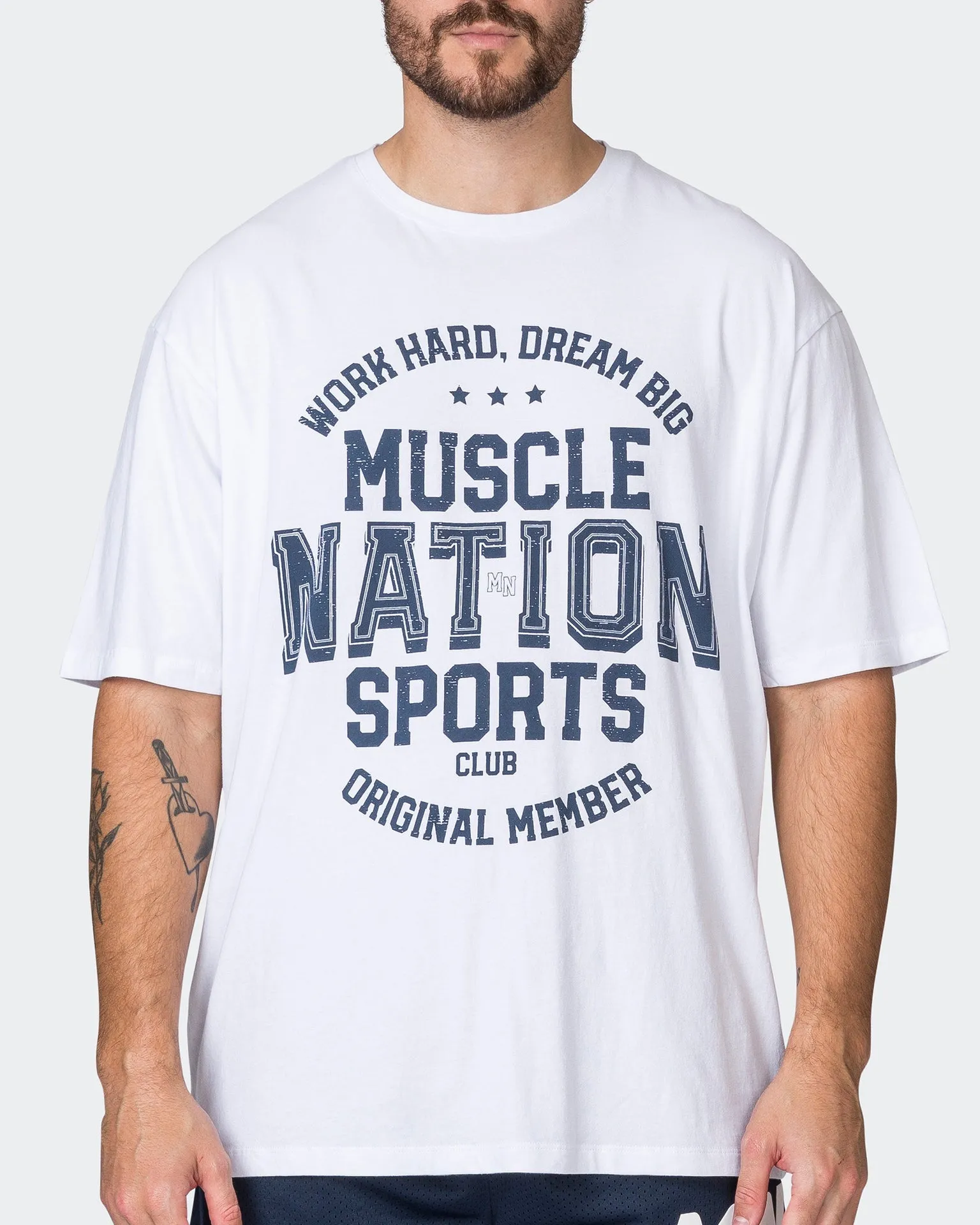 Mens Team MN Oversized Tee - White