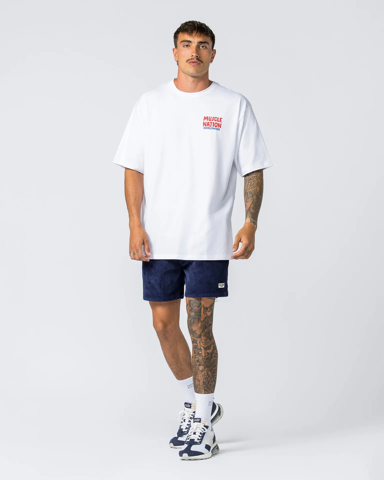 Mens Tour Oversized Tee - White