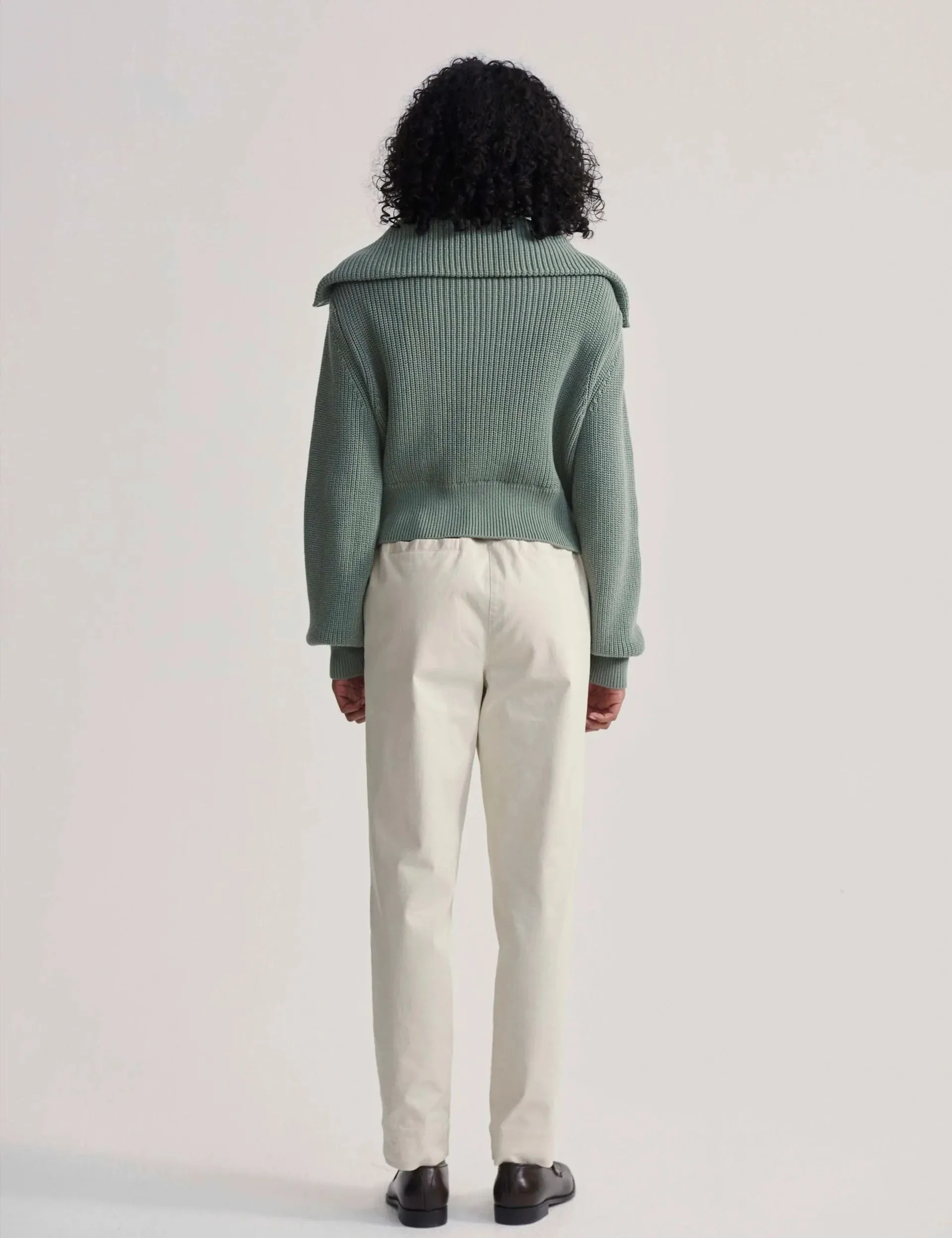 Mentone Half-Zip Knit Pullover - Lily Pad