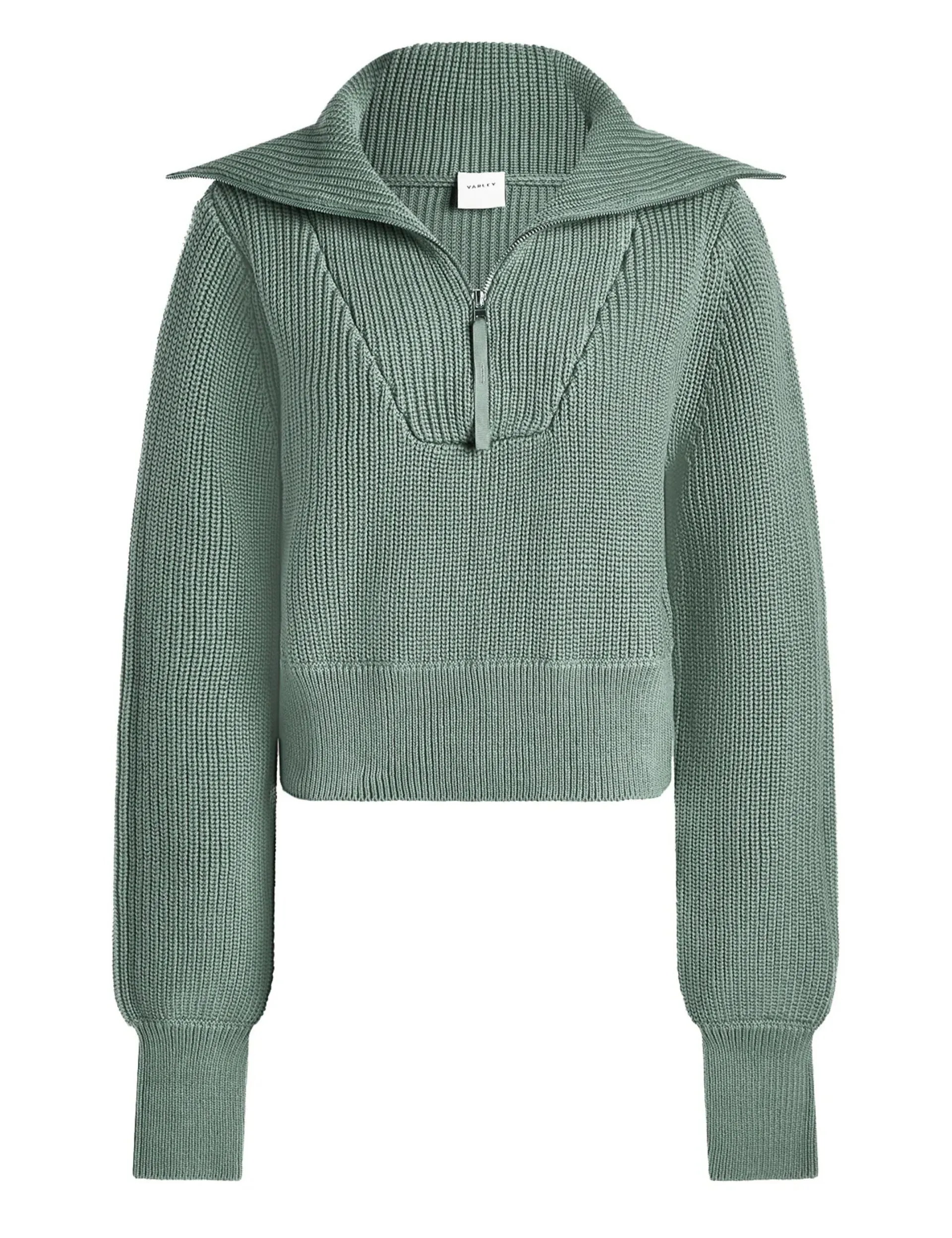 Mentone Half-Zip Knit Pullover - Lily Pad