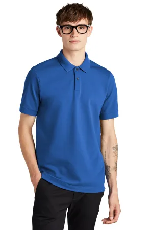 Mercer Mettle Stretch Heavyweight Pique Polo MM1000 Blue Note