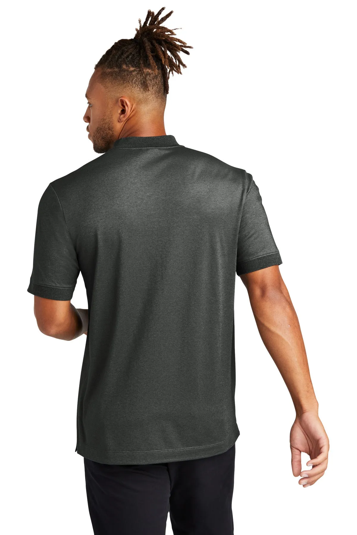 Mercer Mettle Stretch Pique Henley MM1008 Anchor Grey Heather