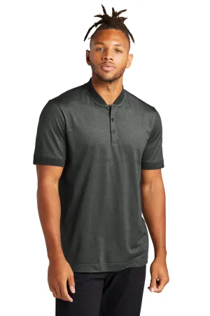 Mercer Mettle Stretch Pique Henley MM1008 Anchor Grey Heather