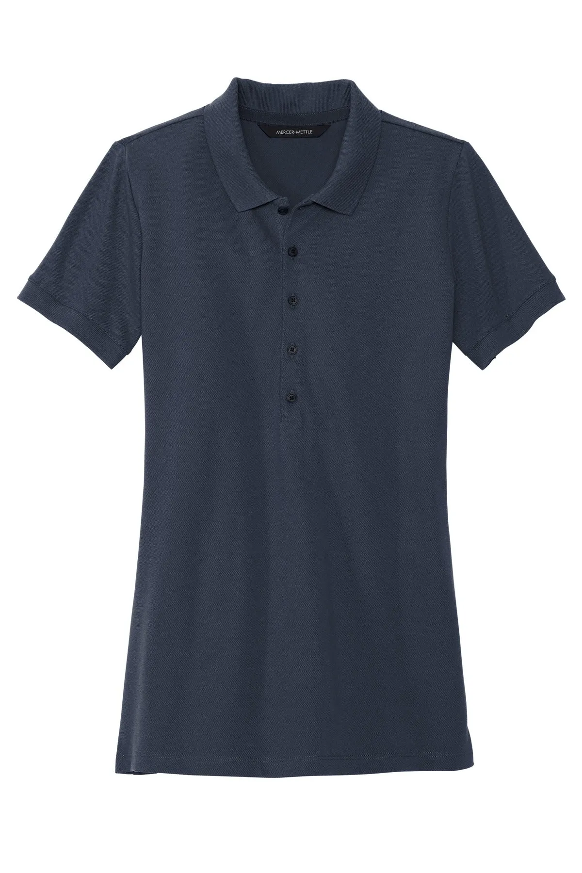 Mercer Mettle Women's Stretch Heavyweight Pique Polo MM1001 Night Navy