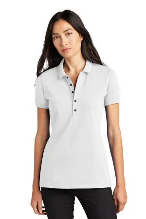 Mercer Mettle Women's Stretch Heavyweight Pique Polo MM1001 White