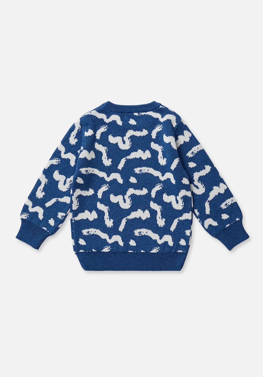 Miann & Co Baby - Knit Round Neck Jumper - Squiggle