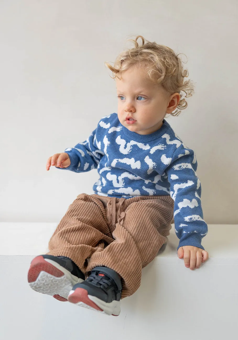 Miann & Co Baby - Knit Round Neck Jumper - Squiggle