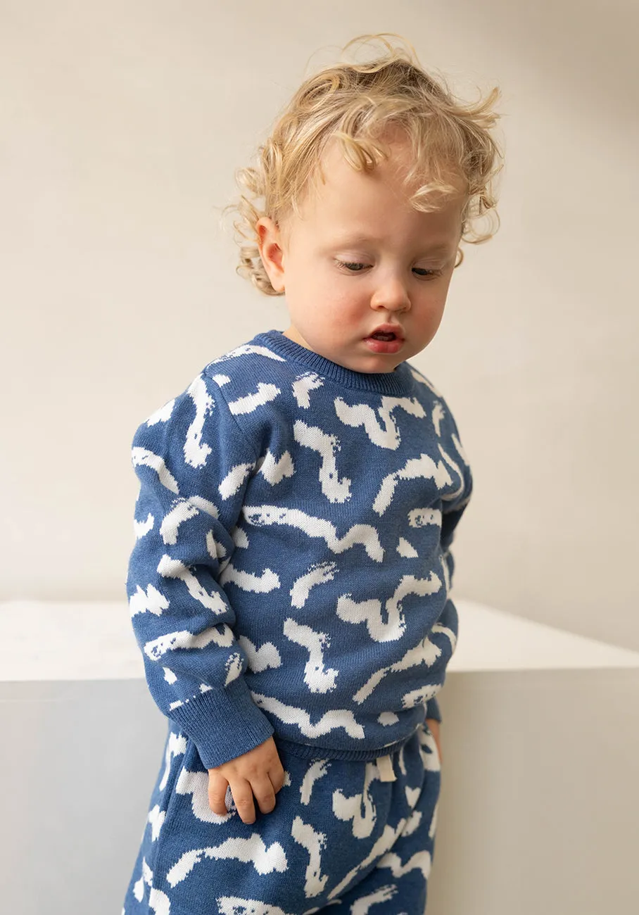 Miann & Co Baby - Knit Round Neck Jumper - Squiggle