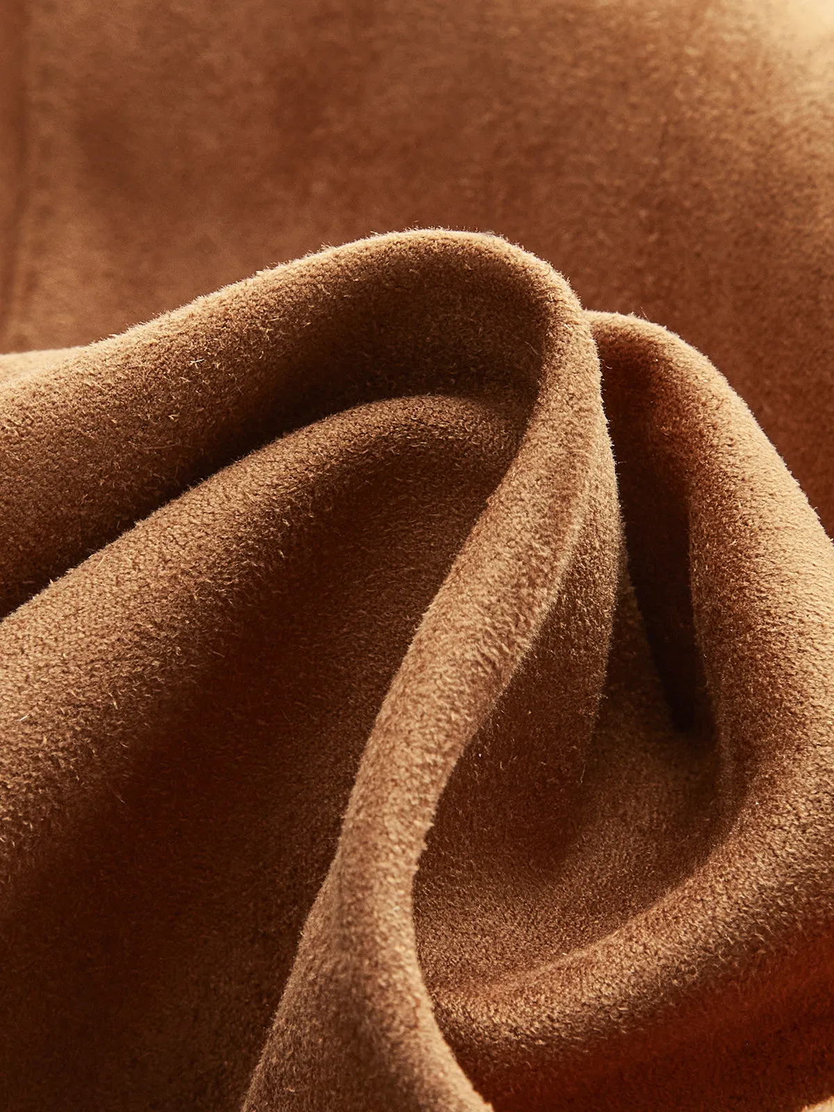 Minimalist Suede Mini Skirt