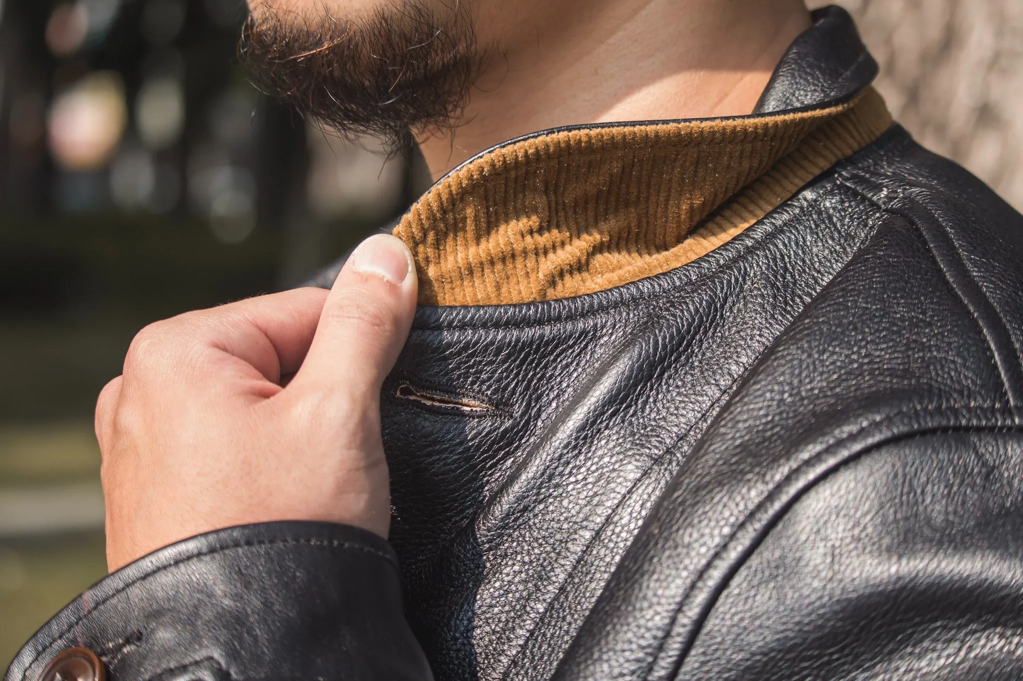 【MISTER FREEDOM】Campus Jacket Black Teacore Leather 哥薩克外套 美國植鞣黑色茶芯牛皮