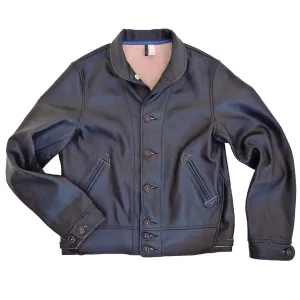 【MISTER FREEDOM】Campus Jacket Black Teacore Leather 哥薩克外套 美國植鞣黑色茶芯牛皮