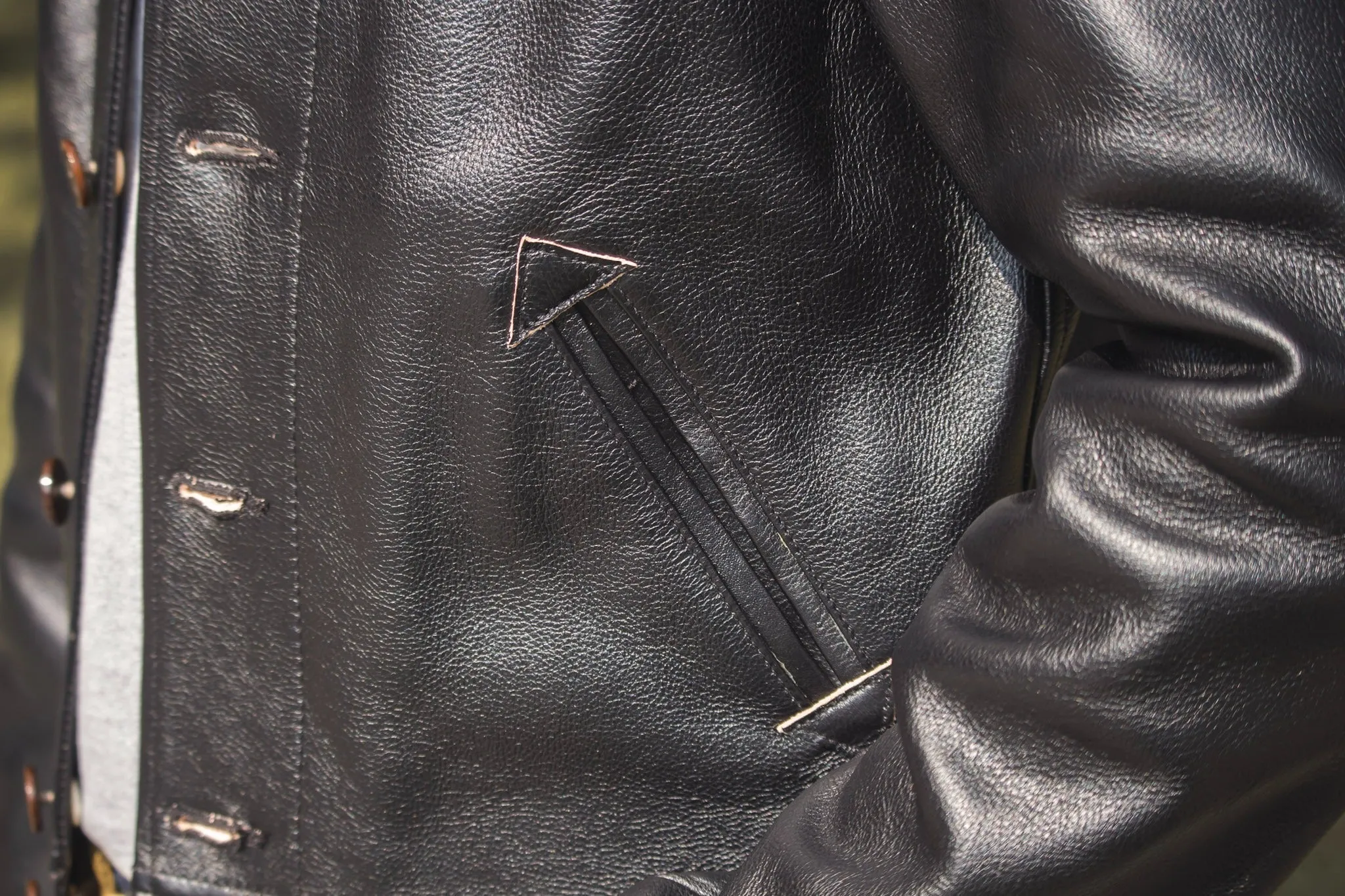 【MISTER FREEDOM】Campus Jacket Black Teacore Leather 哥薩克外套 美國植鞣黑色茶芯牛皮