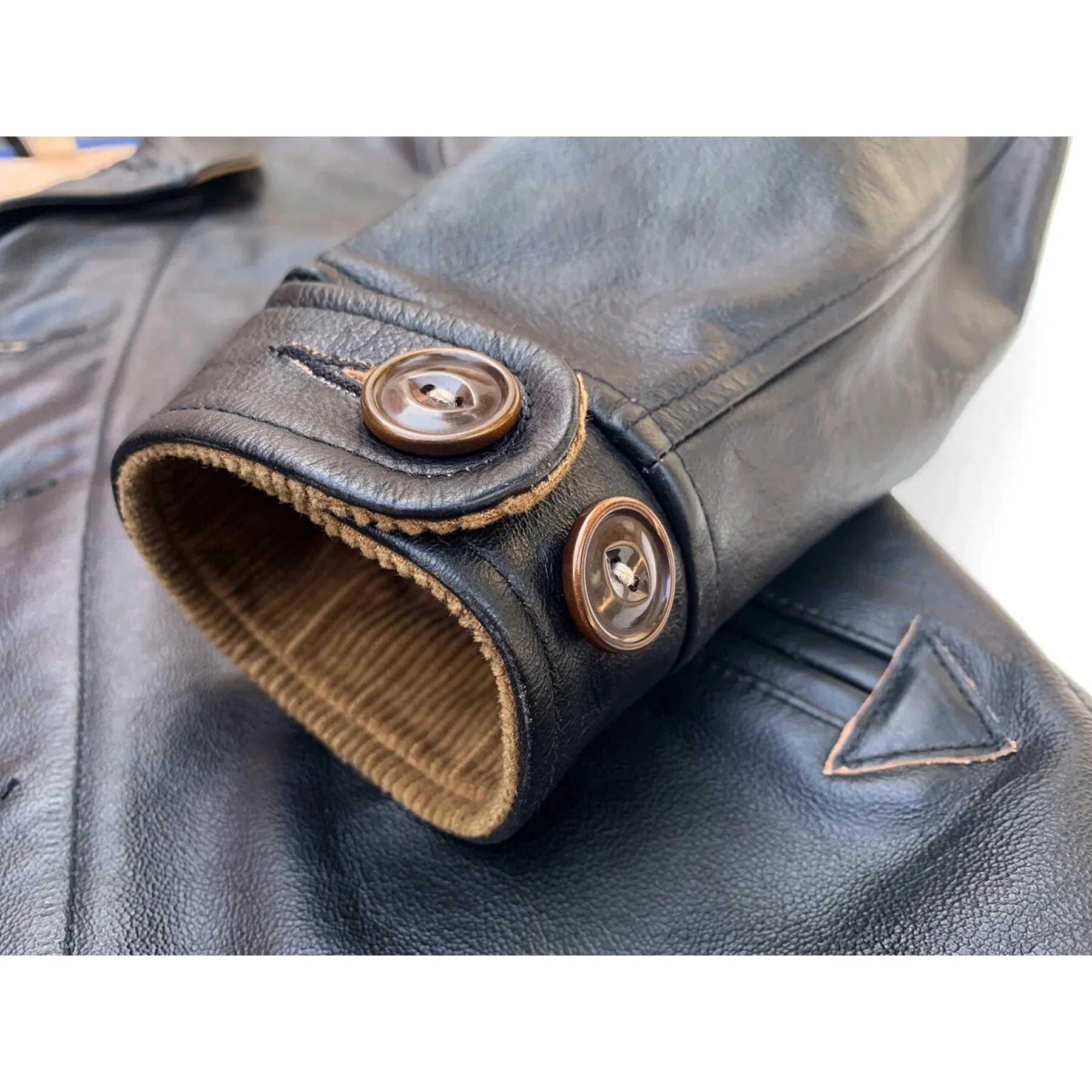 【MISTER FREEDOM】Campus Jacket Black Teacore Leather 哥薩克外套 美國植鞣黑色茶芯牛皮