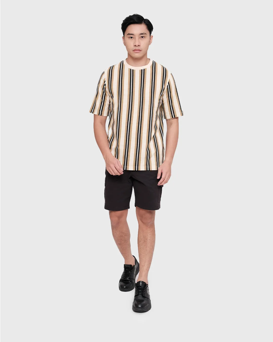 MOC Kaos Lengan Pendek Pria DERBY4 - BEIGE
