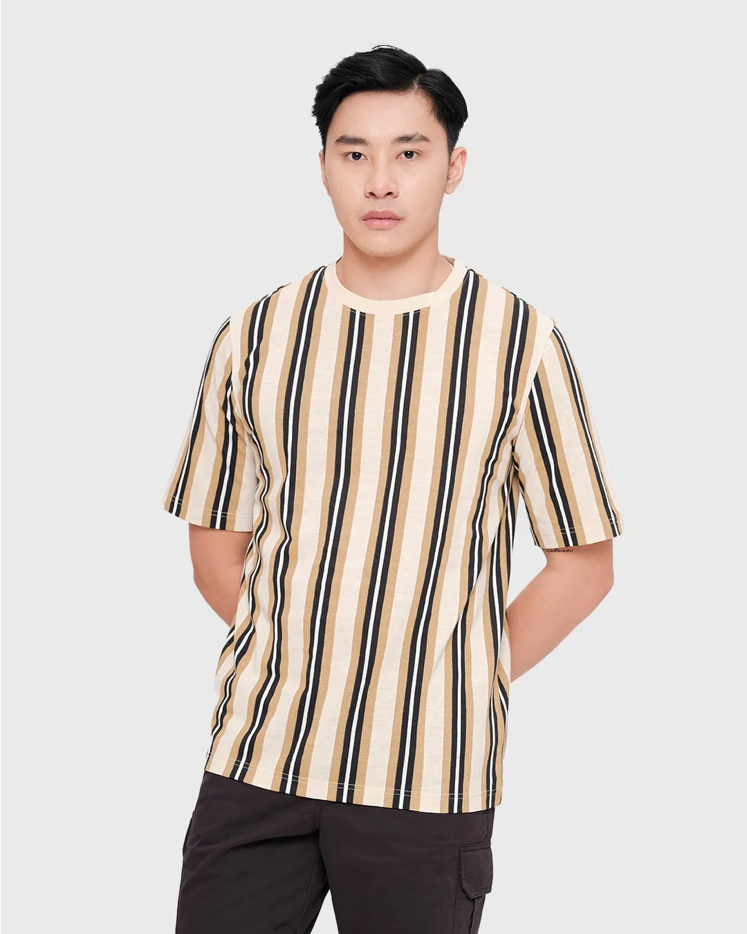 MOC Kaos Lengan Pendek Pria DERBY4 - BEIGE