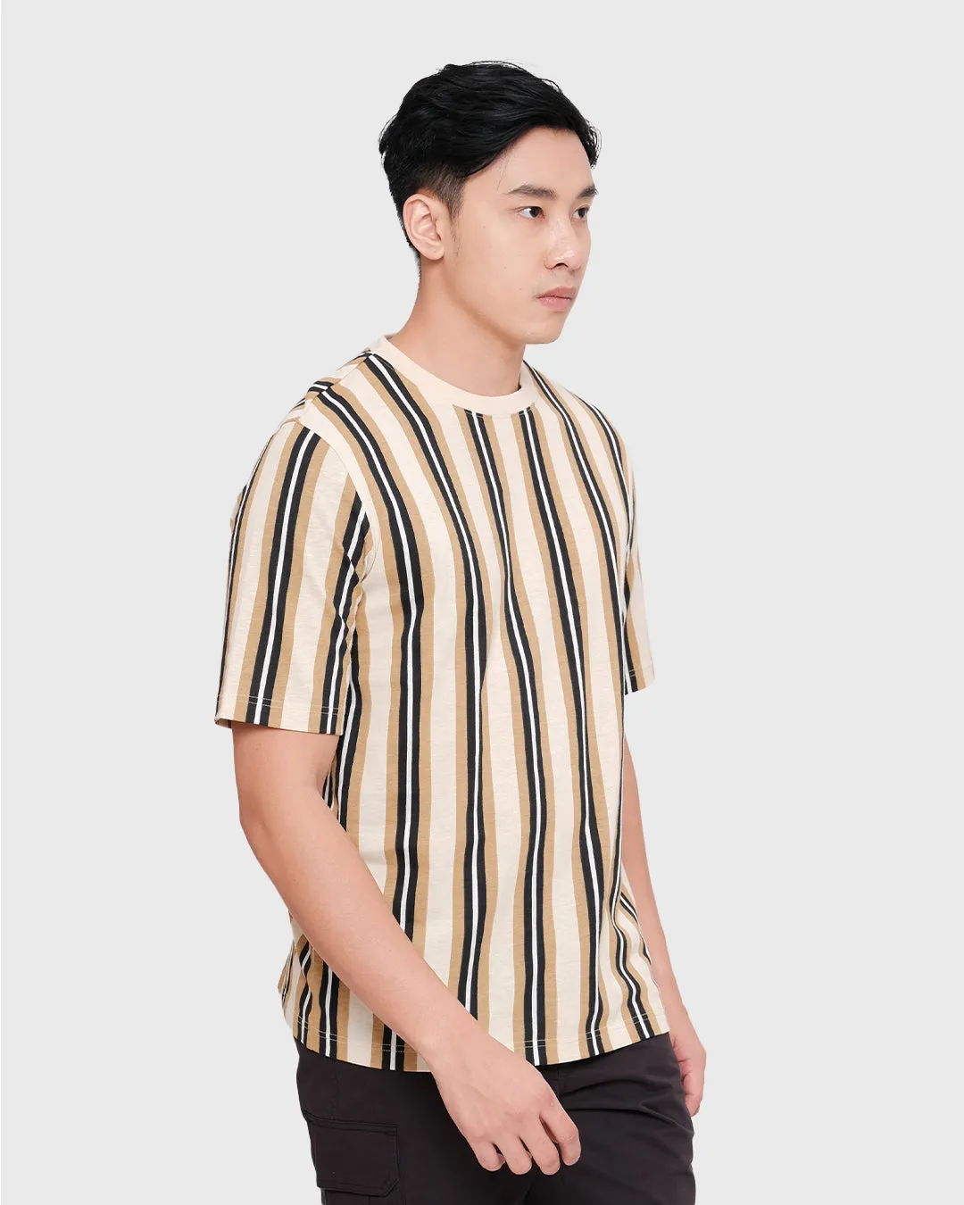 MOC Kaos Lengan Pendek Pria DERBY4 - BEIGE