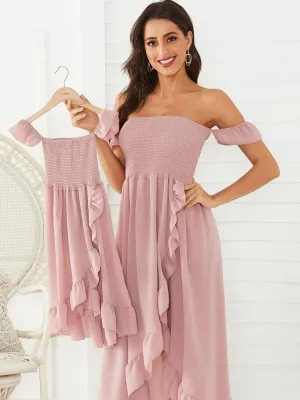 Mommy and Me Flowy Smocked Maxi Dress