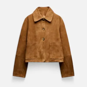 Monacogents | Suede Leather Short Jacket