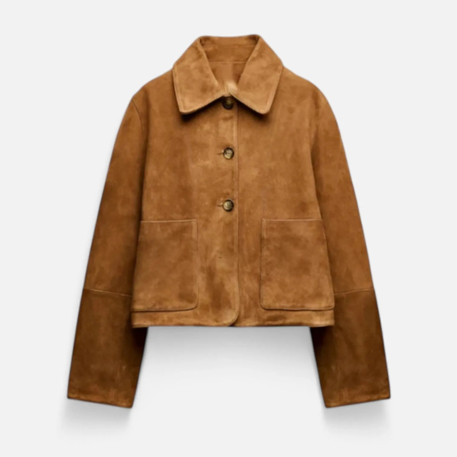 Monacogents | Suede Leather Short Jacket