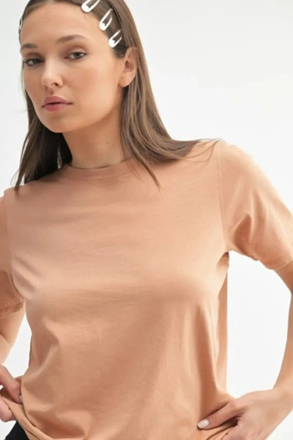 MONO B Round Neck Short Sleeve T-Shirt