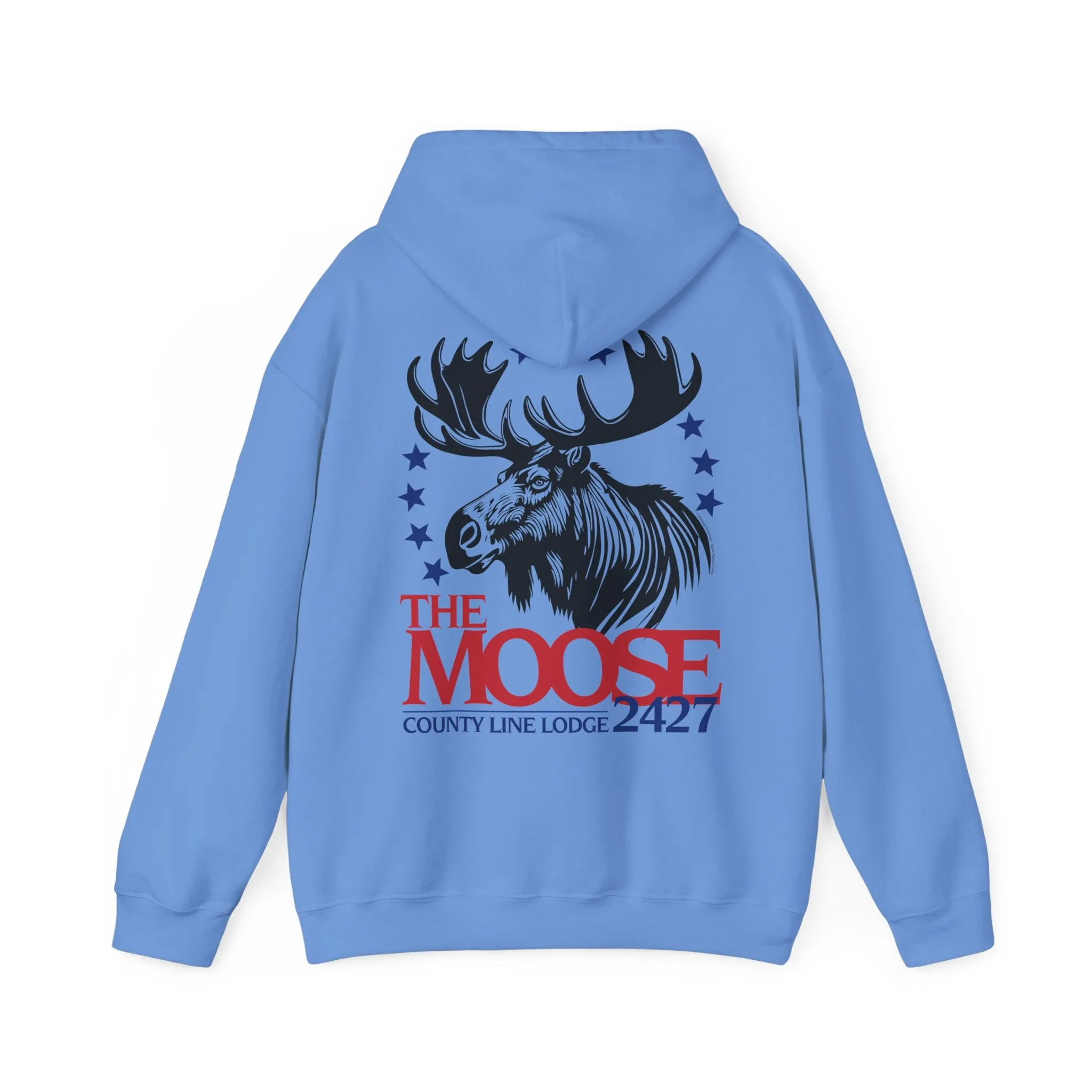 Moose Lodge 2427 - Moose For President - Hooded Sweatshirt (Front & Back Print)