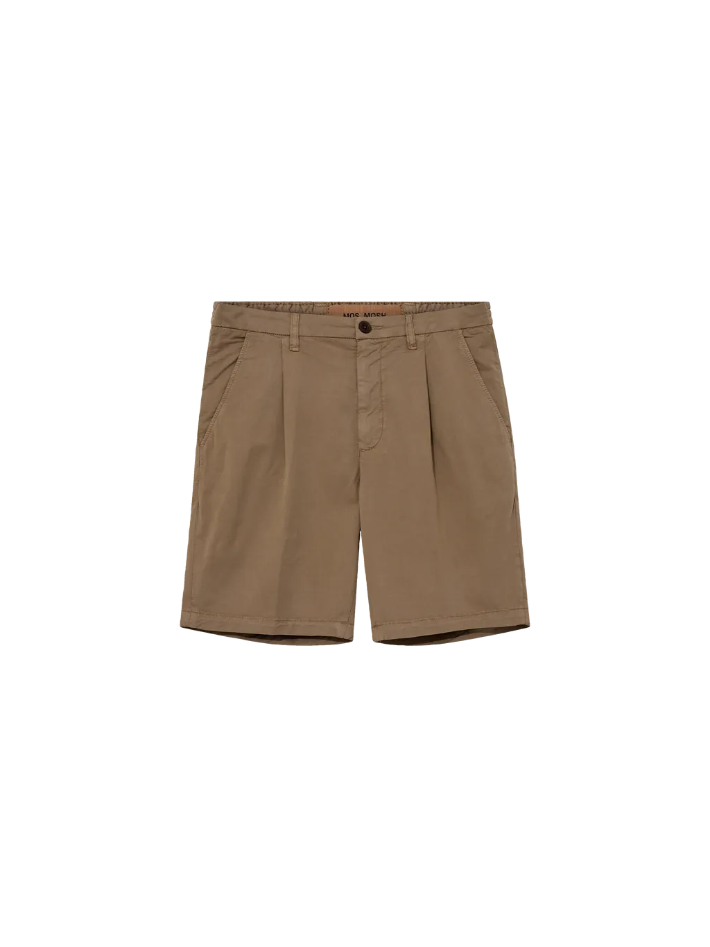 Mos Mosh Darwin Warm Sand Pleated Shorts