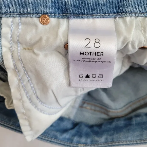 Mother The Looker Ankle Step Fray Skinny Jeans in Despite Differences