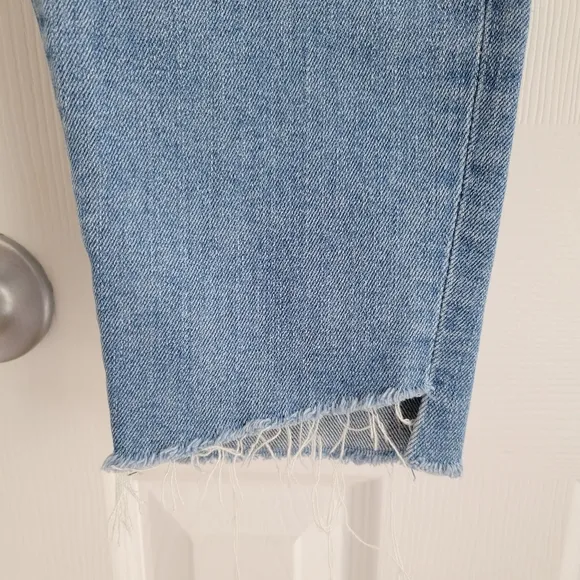 Mother The Looker Ankle Step Fray Skinny Jeans in Despite Differences