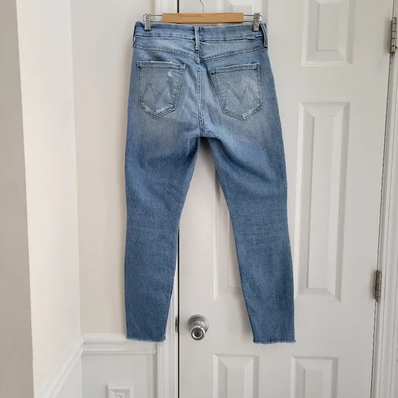 Mother The Looker Ankle Step Fray Skinny Jeans in Despite Differences