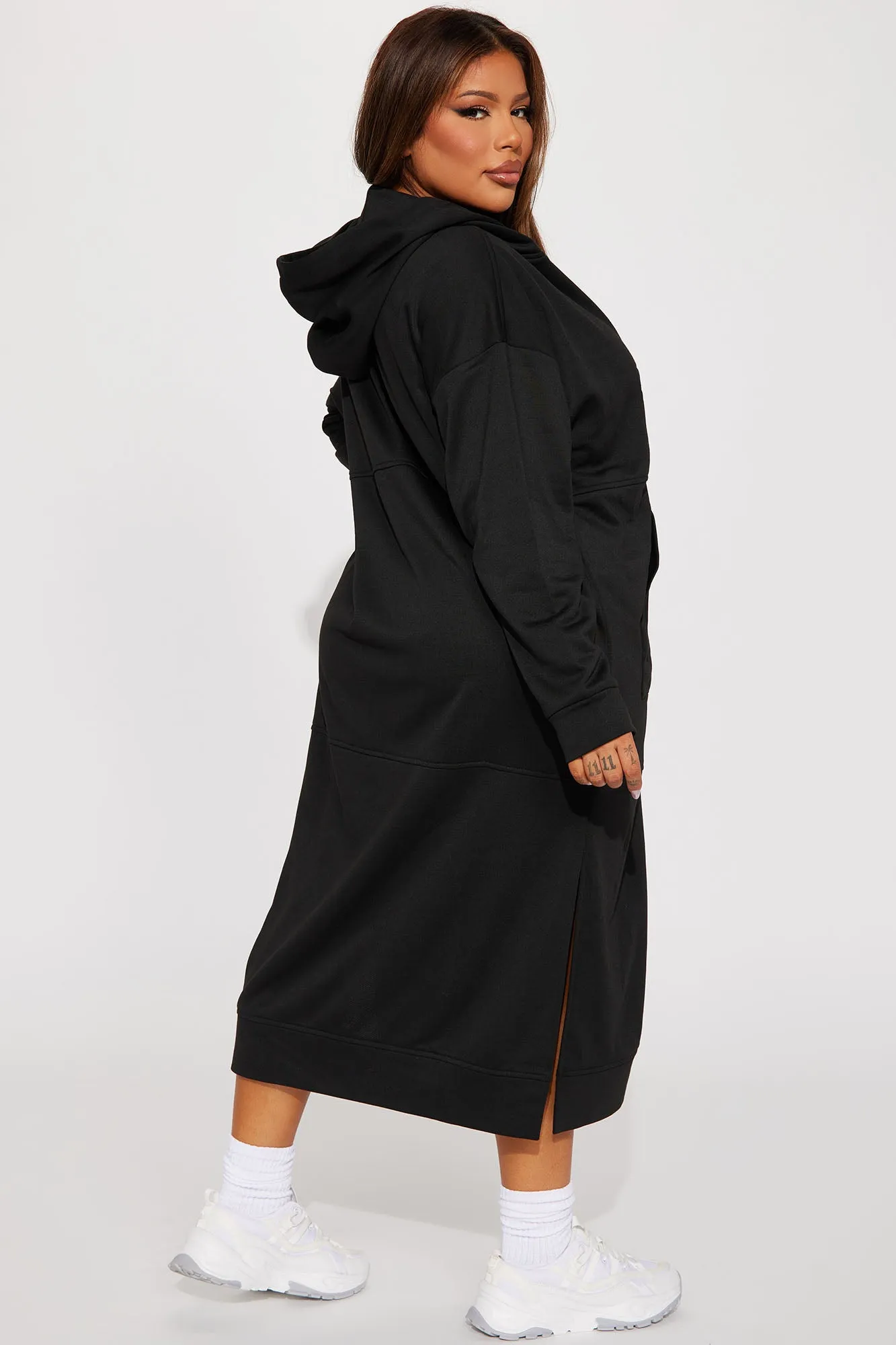 Movies And Chill Oversized Jacket - Black