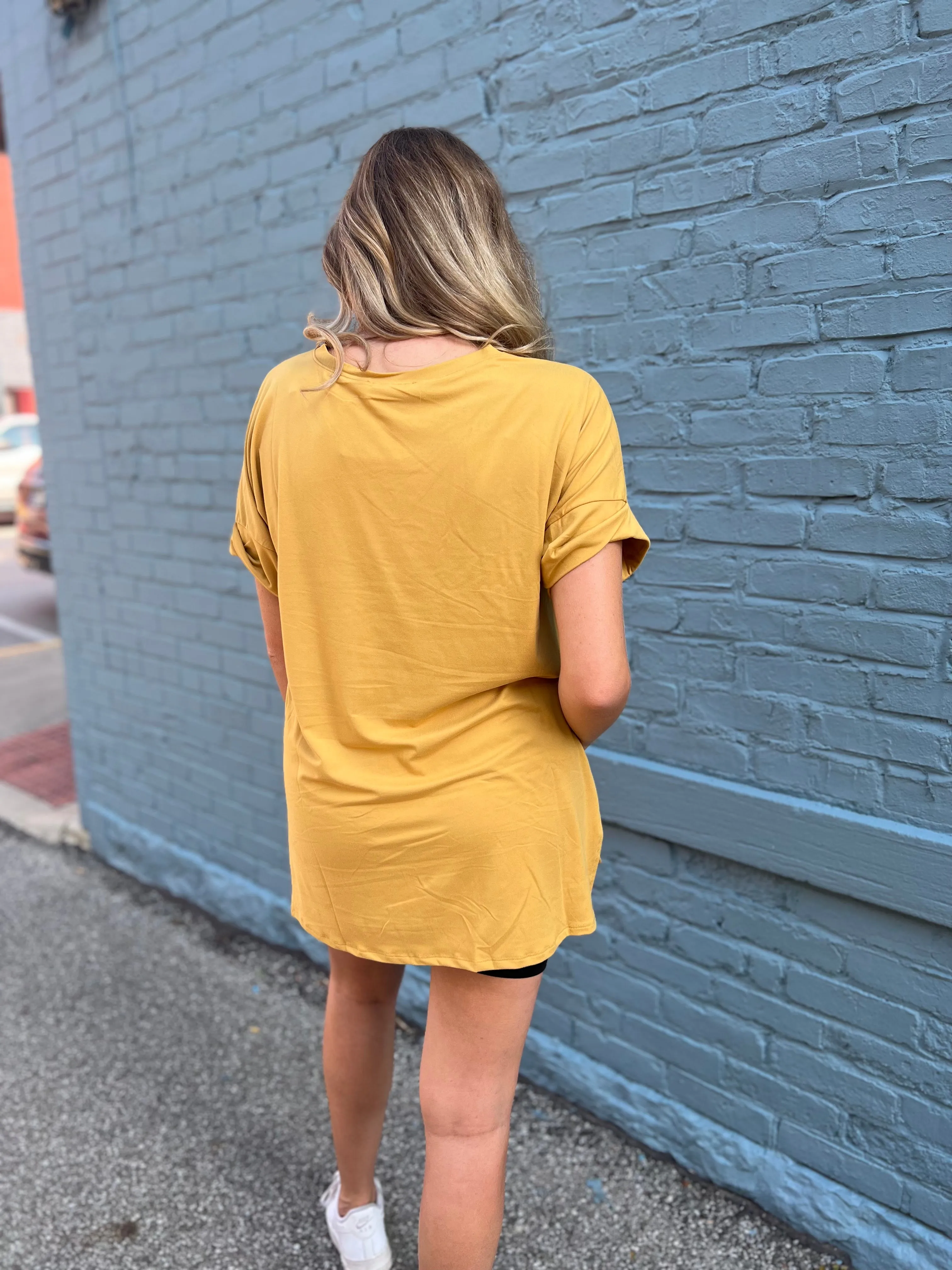 Mustard Boyfriend Tee