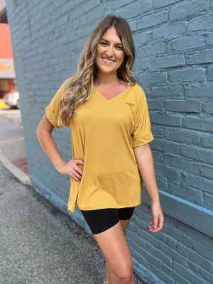 Mustard Boyfriend Tee