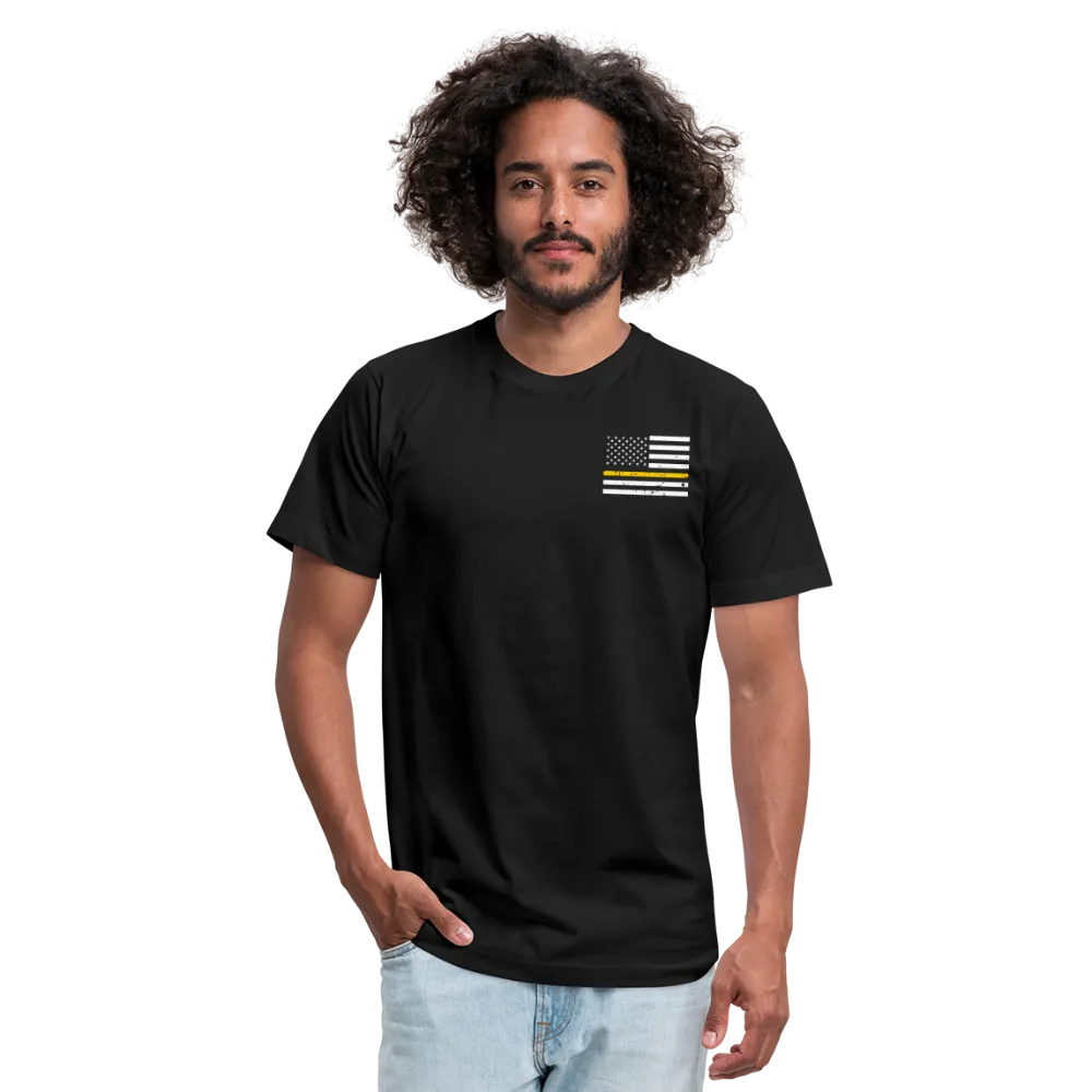My Favorite 911 Dispatcher Calls me Dad Unisex Jersey T-Shirt by Bella   Canvas