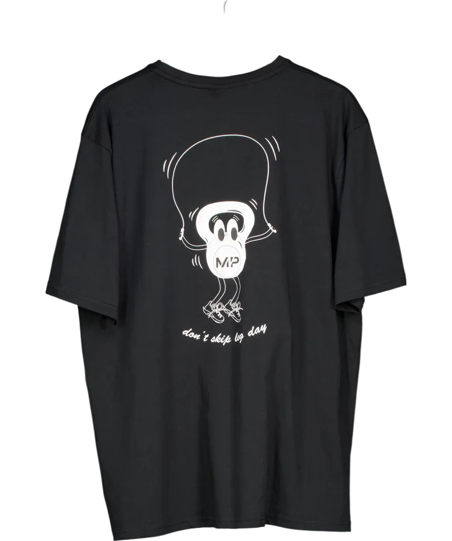 My Protein Black Dont Skip Leg Day T-shirt UK L