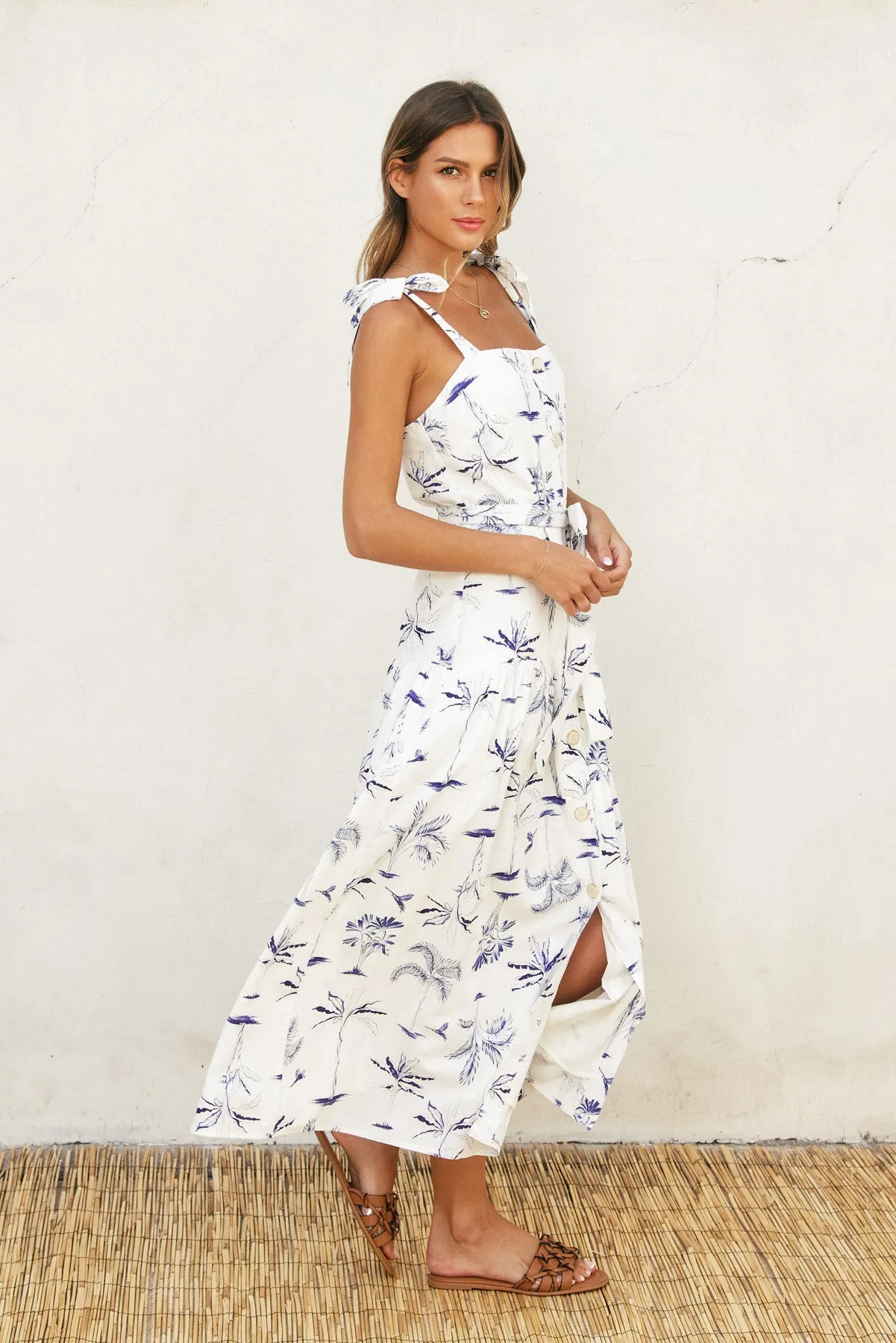 Naiya Button Down Midi Dress