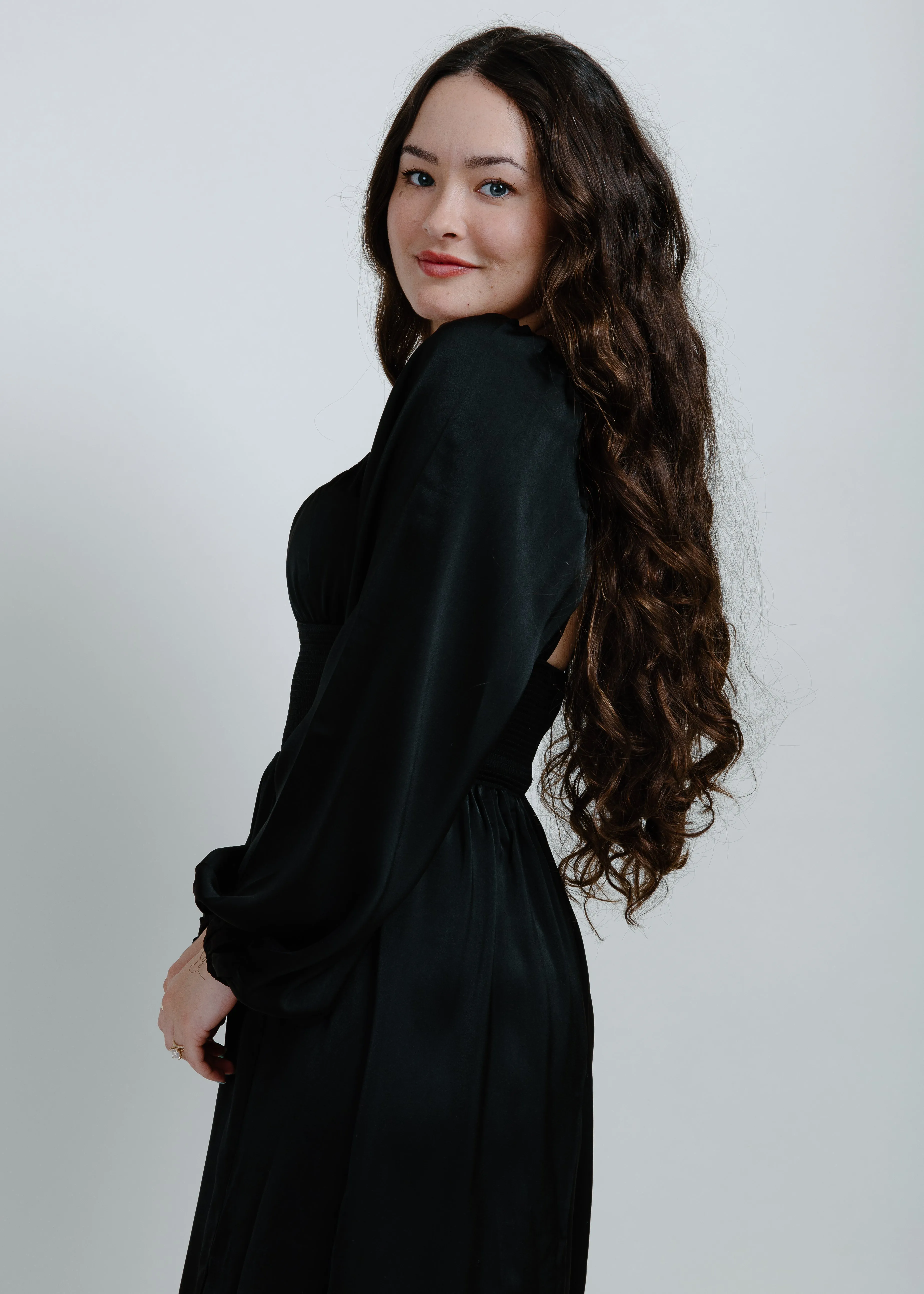 Nala Satin Midi Dress