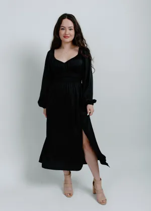 Nala Satin Midi Dress