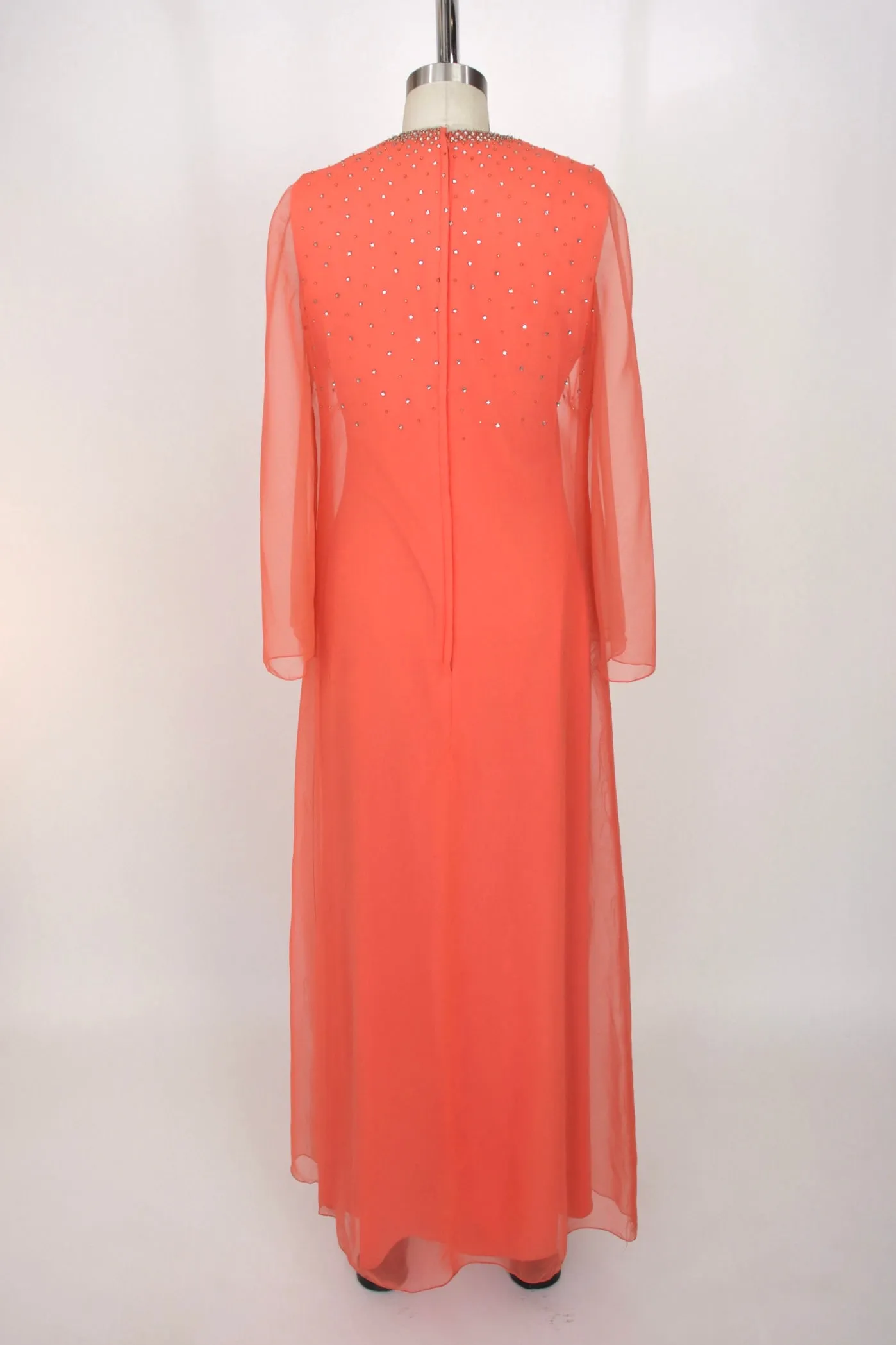 Nat Kaplan Couture Chiffon Embellished Gown