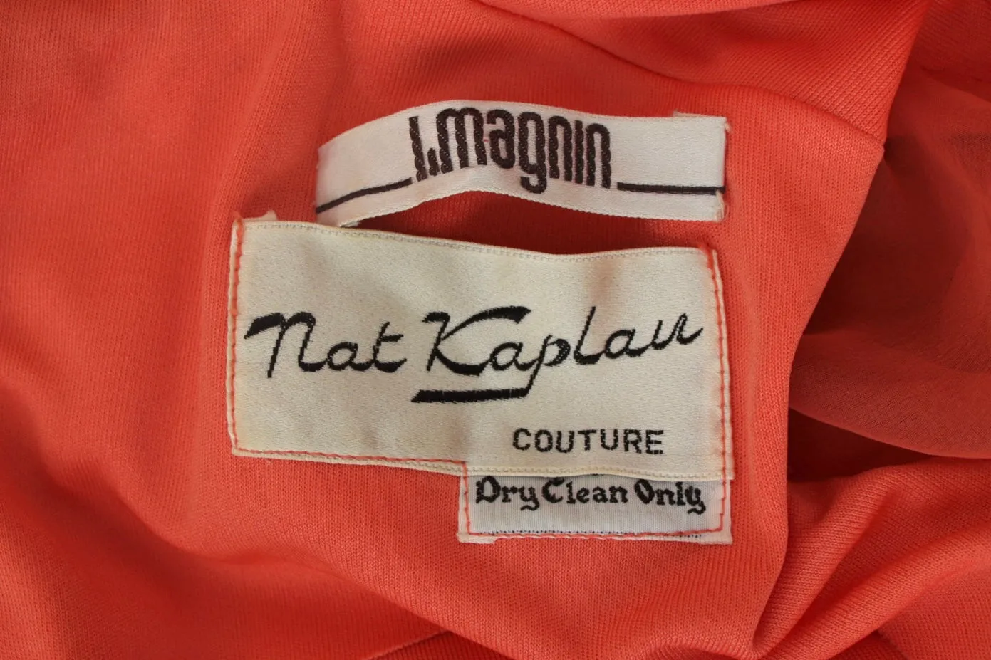 Nat Kaplan Couture Chiffon Embellished Gown