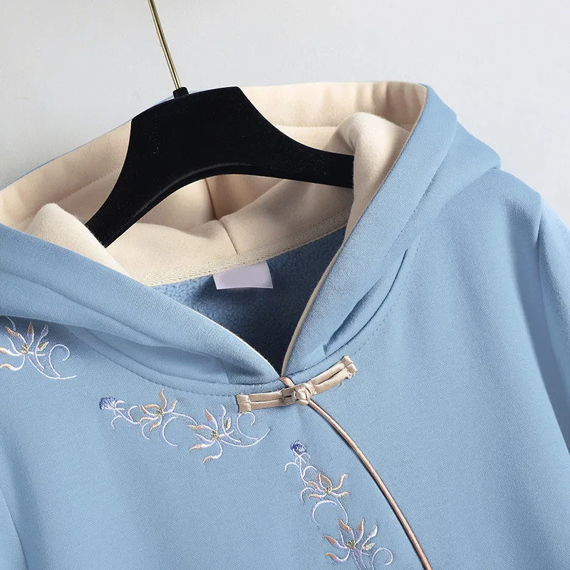 NATIONAL STYLE ELEMENT CHEONGSAM HOODIE UB3297