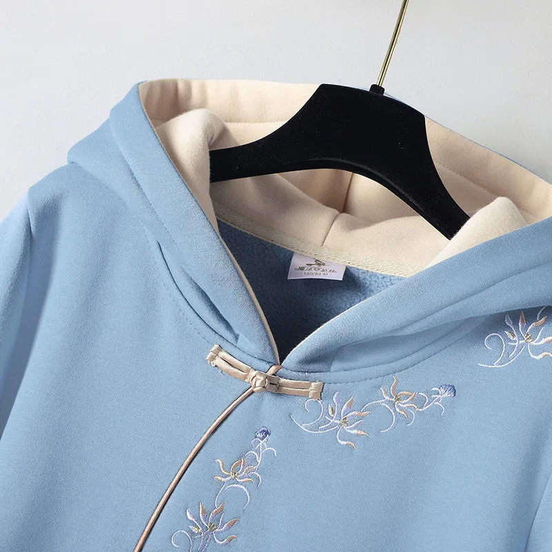 NATIONAL STYLE ELEMENT CHEONGSAM HOODIE UB3297