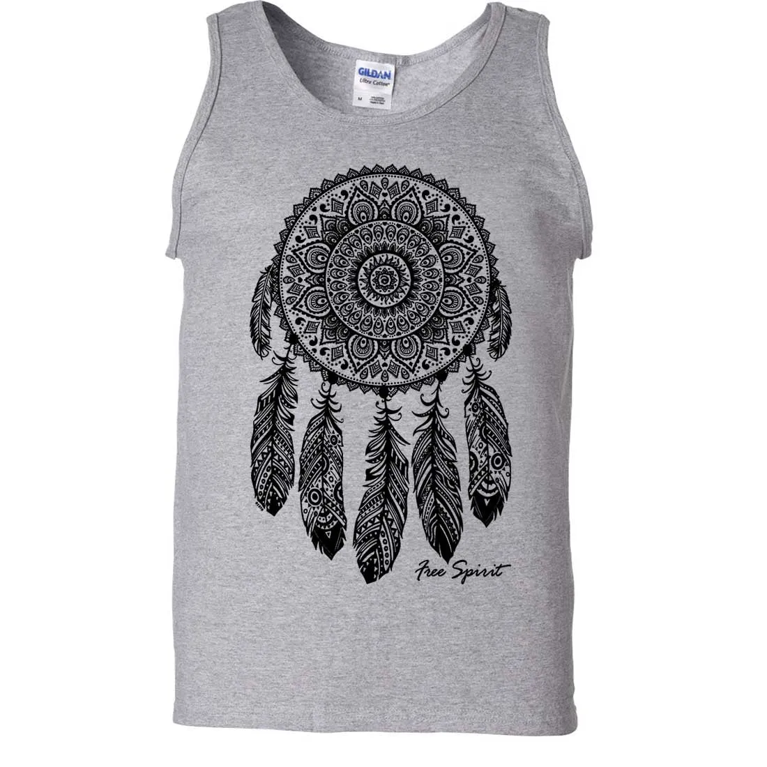 Native American Dreamcatcher Free Spirit Black Asst Colors Tank Top