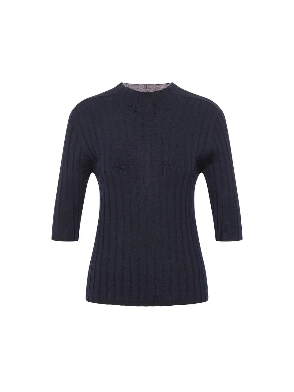 navy short sleeved rip pullover