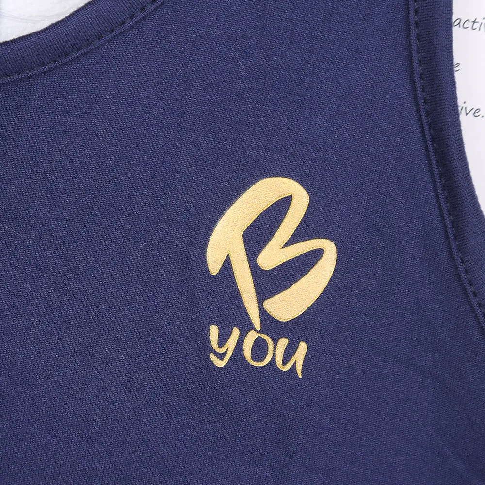 Navy Singlet Top