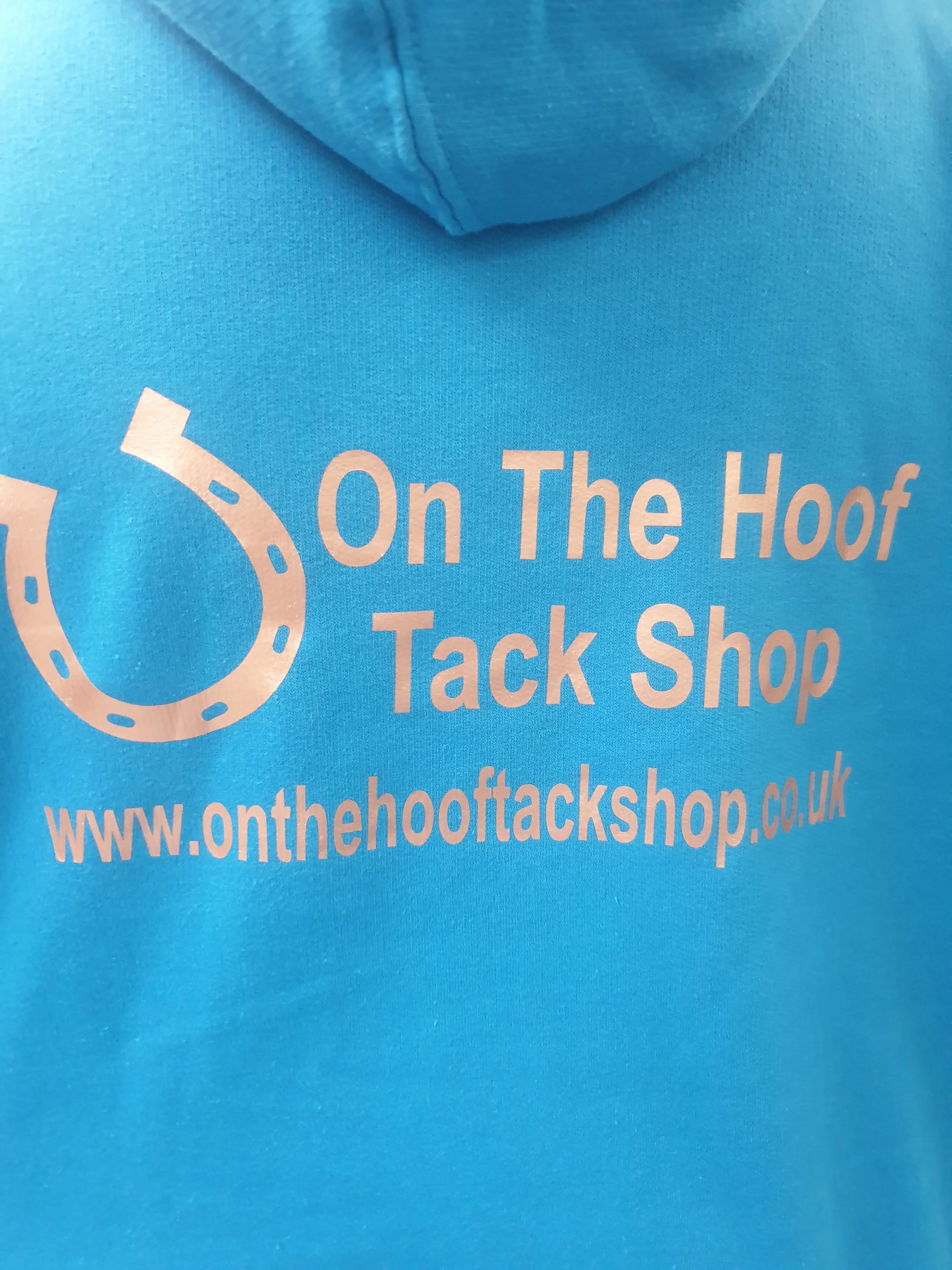NEW on the hoof hoodie various colours and coloured writing available, all sizes xs-xxl FREE POSTAGE