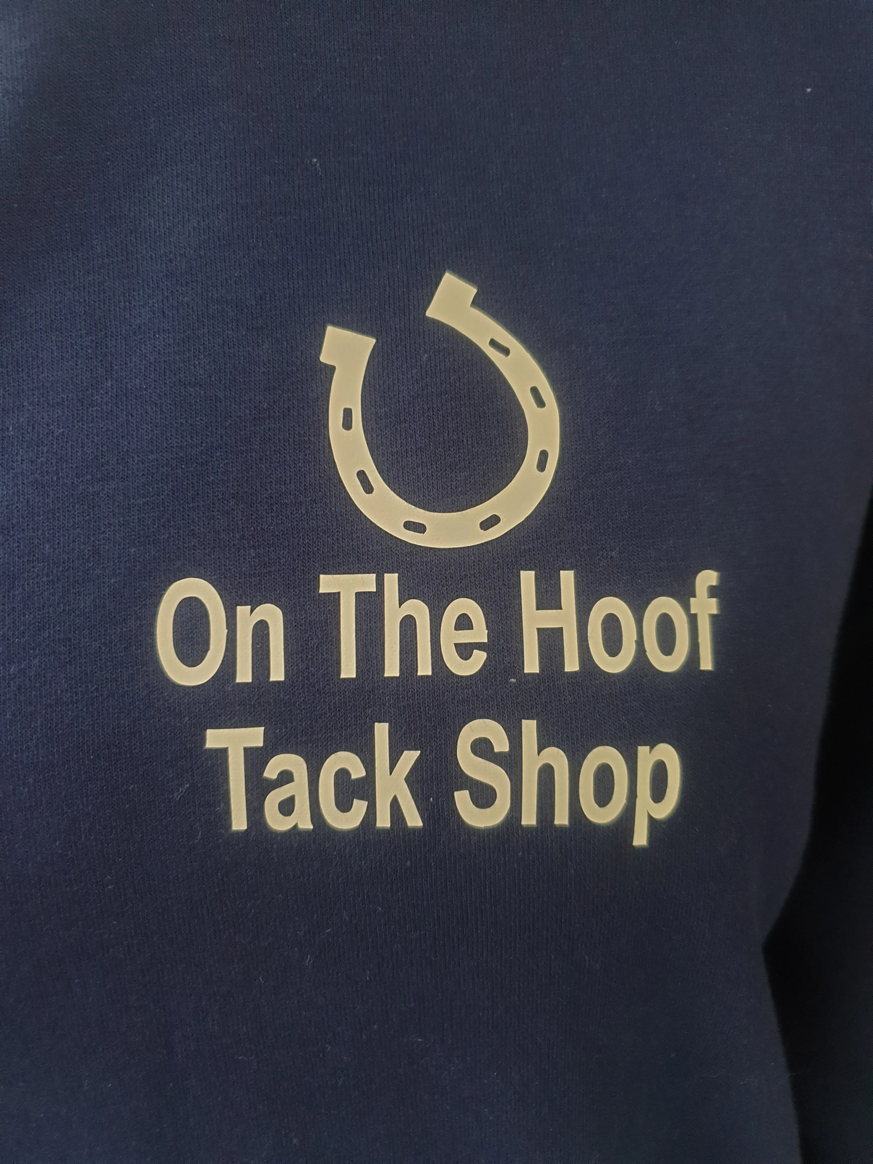 NEW on the hoof hoodie various colours and coloured writing available, all sizes xs-xxl FREE POSTAGE